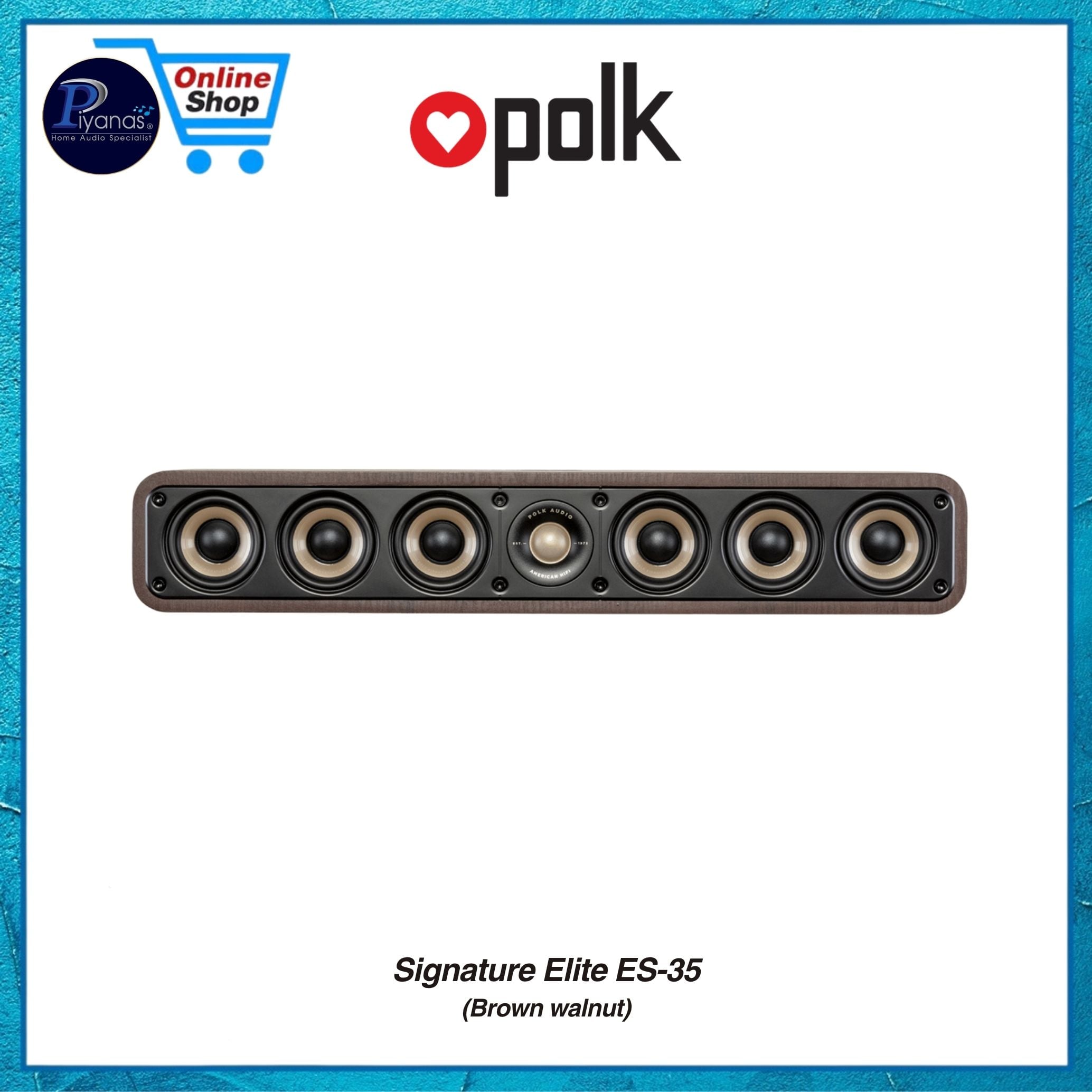ลำโพงเซ็นเตอร์ POLK AUDIO SIGNATURE ELITE ES-35 CENTER สี BROWN WALNUT_1